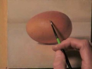 【動画】卵の絵に上描き上描きを繰返してちょっとずつ割るアート