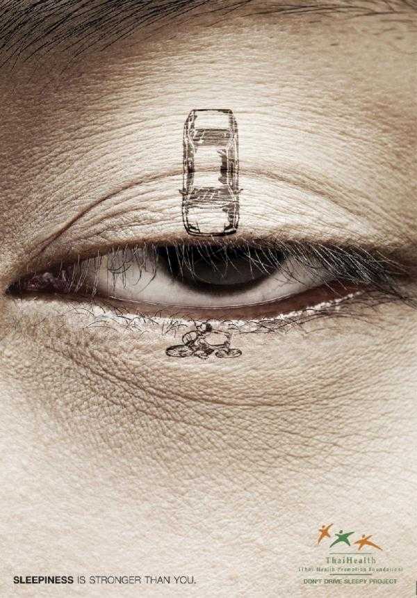 居眠り運転の危険性を訴える「DON’T DRIVE SLEEPY PROJECT」のポスターが秀逸！