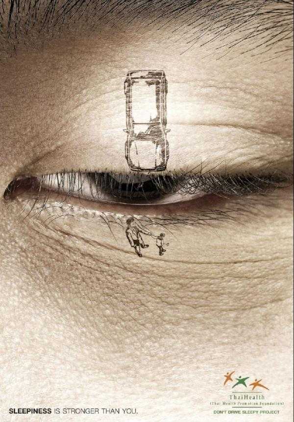 居眠り運転の危険性を訴える「DON’T DRIVE SLEEPY PROJECT」のポスターが秀逸！