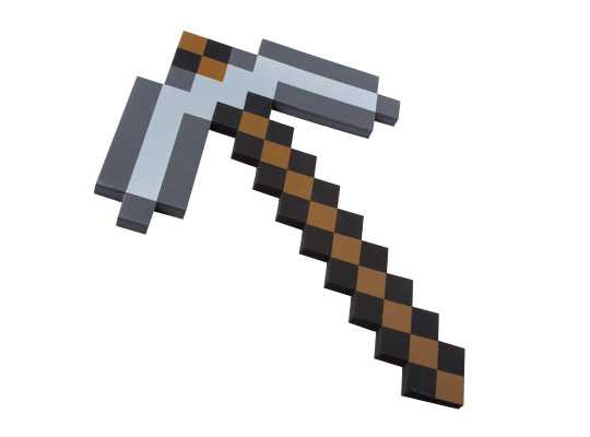 ゲーム Minecraft の中のドット絵のアイテムが現実の世界に飛び出せた玩具がカワイイ Qlay