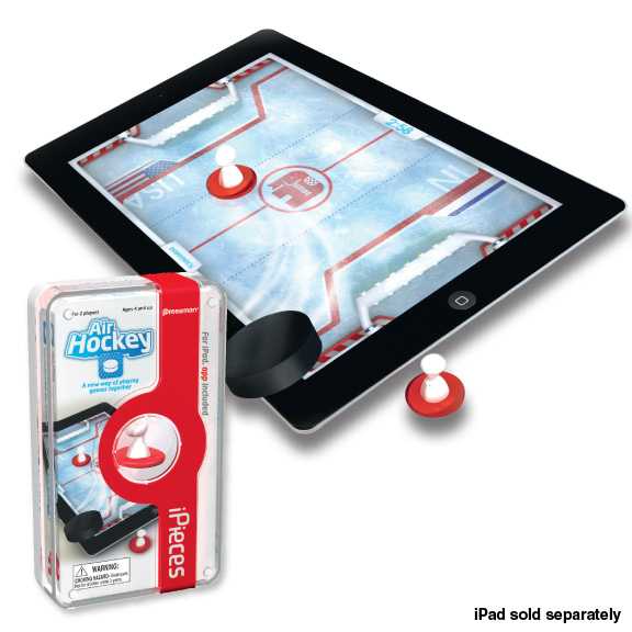 iPad用エアホッケーゲーム専用のマレット「iPieces Air Hockey」