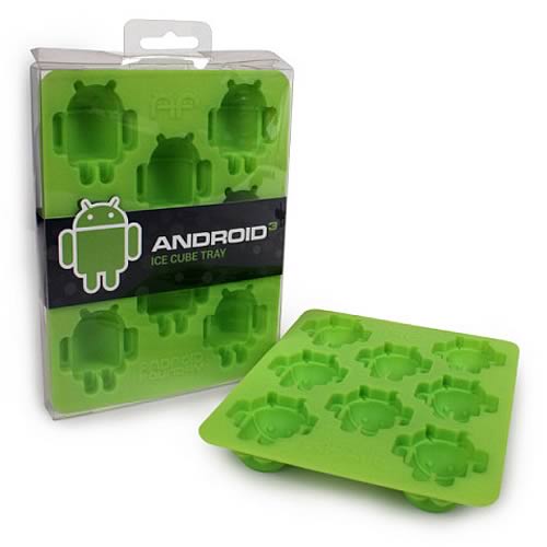 Androidの「ドロイド君」の形の氷が作れる「Android Ice Cube Tray」が可愛い！！