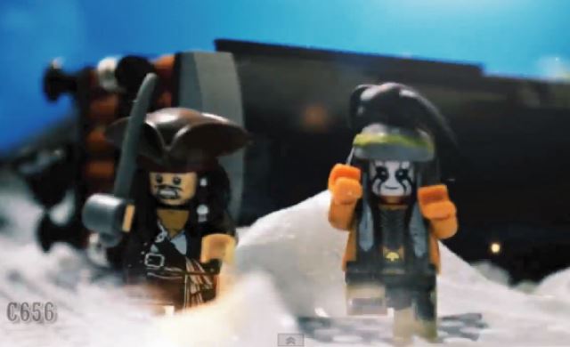 【動画】全部LEGO！「ローン・レンジャーvsパイレーツ・オブ・カビリアン」のストップモーションムービー