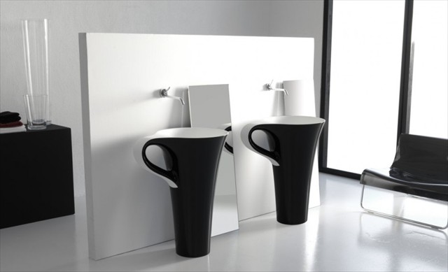 これは可愛い！コーヒーカップみたいな洗面台「Cup washbasin 」