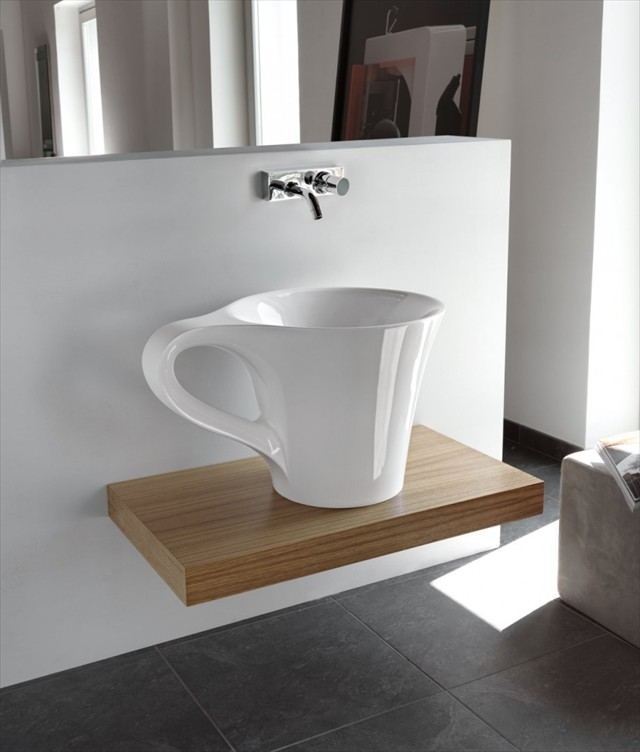 これは可愛い！コーヒーカップみたいな洗面台「Cup washbasin 」
