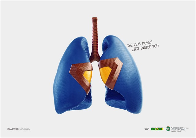 「本当の力はあなたの中」アメコミヒーローに模した臓器でドナーを募る広告