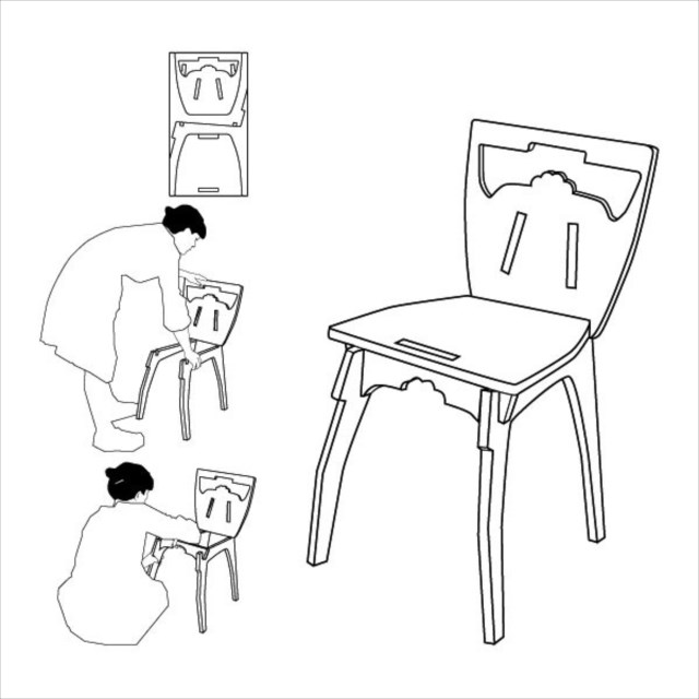 一枚の板があっという間に椅子になる「The Pano chair 」が目からウロコ