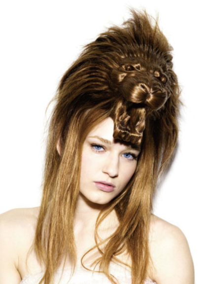 故・野田凪作－髪の毛を使って作られた超リアルな動物の帽子「hair hat」