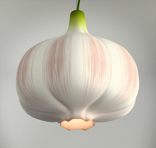 【インテリア】臭くないよ！ニンニク型のランプ「Garlic Lamp」