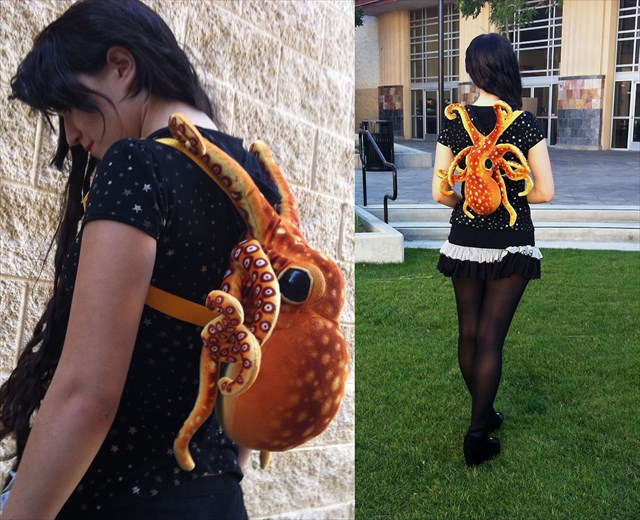 タコに絡みつかれているような鞄「Octopus Backpack」の存在感が半端ない！