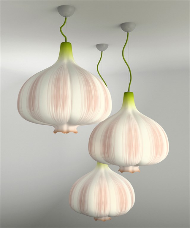 【インテリア】臭くないよ！ニンニク型のランプ「Garlic Lamp」