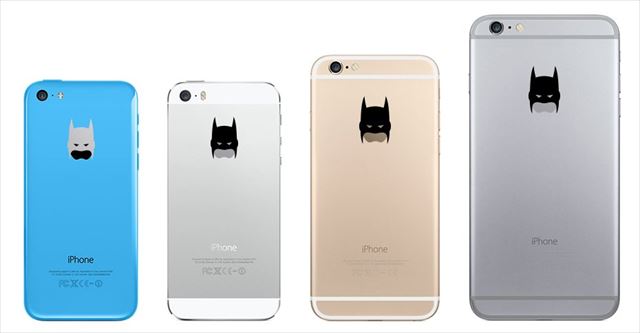 iPhoneのリンゴマークをバットマンに変えるデカール「Batman iPhone Decal」