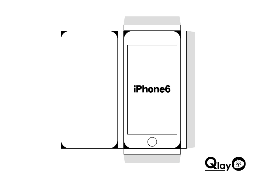 iPhone6Plusの大きさが体感できる立体的に組み立て可能なペーパークラフトを作ったよ