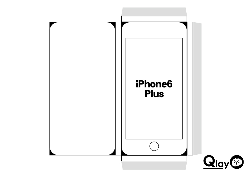 iPhone6Plusの大きさが体感できる立体的に組み立て可能なペーパークラフトを作ったよ