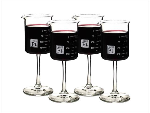理系の人にピッタリなワイングラス『Laboratory Beaker Wine Glasses』