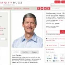 AppleのCEOティム・クック氏とコーヒーが飲める権利がオークションに！値段はなんと6000万円