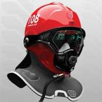まるでアニメの世界！光学サーマルカメラ付きの消防士用ヘルメットがカッコイイ！！