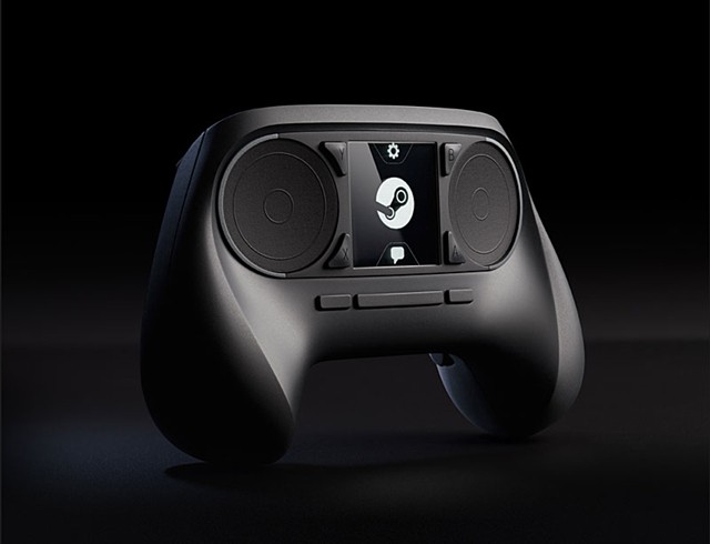 ボタンもジョイスティックもないツルッとしたコントローラー「Steam Controller」