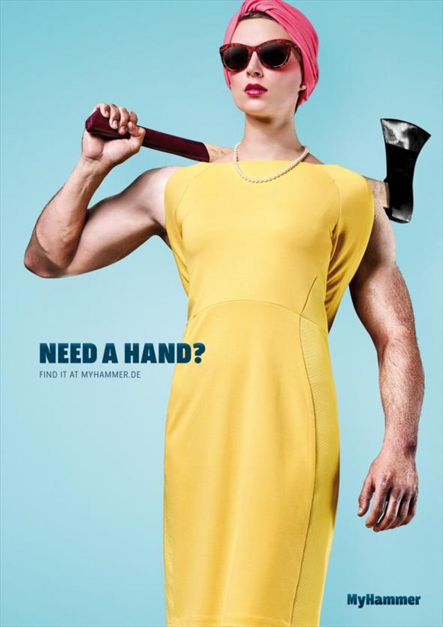 「いい腕持ってるぜ？」海外の職人探しのサイト「MyHammer」の広告が秀逸